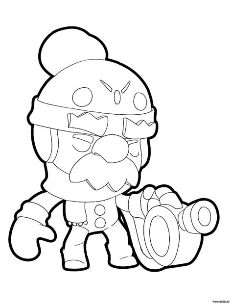 Brawl Stars Gale Coloring Coloring Pages