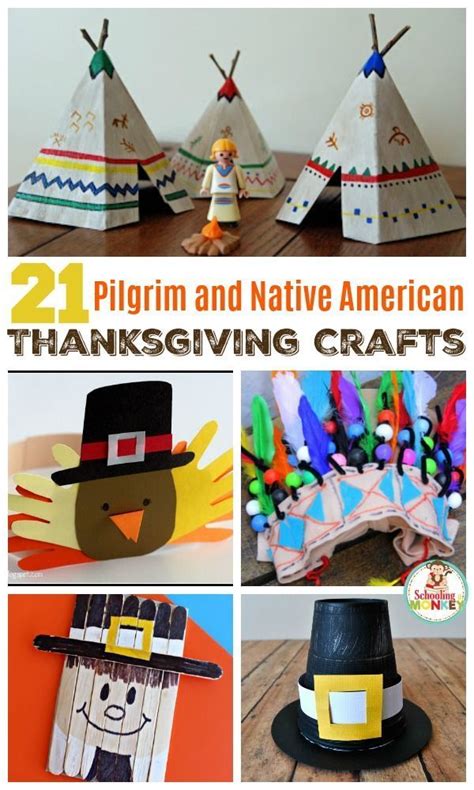 21 Of The Best Native American And Pilgrim Crafts For Kids Pilgrim