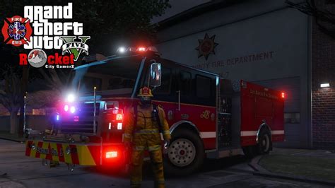 Flames Light Up The Night Emsfire Rescue Gta 5 Lspdfr 041 Agency