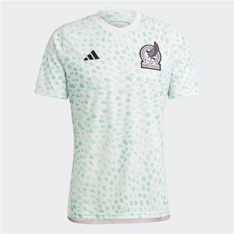 Adidas Mexico Womens Team 23 Away Jersey White Mens Soccer