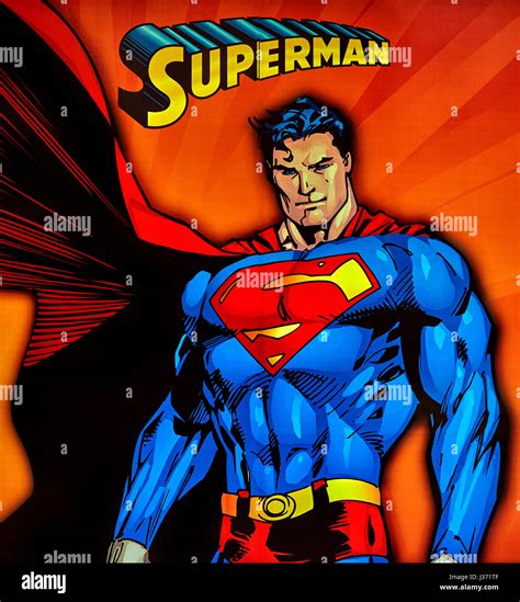 Poster Of Superman Superhero Stock Photo 139682047 Alamy