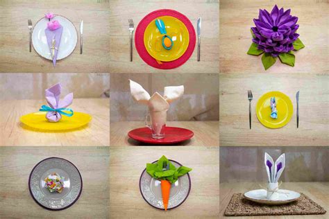 10 Easter Napkin Folding Ideas Adorable Table Decoration For Your Feast