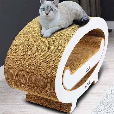 Icle Europe Design Cat Scratcher Large Recycle Corrugated Paper Big