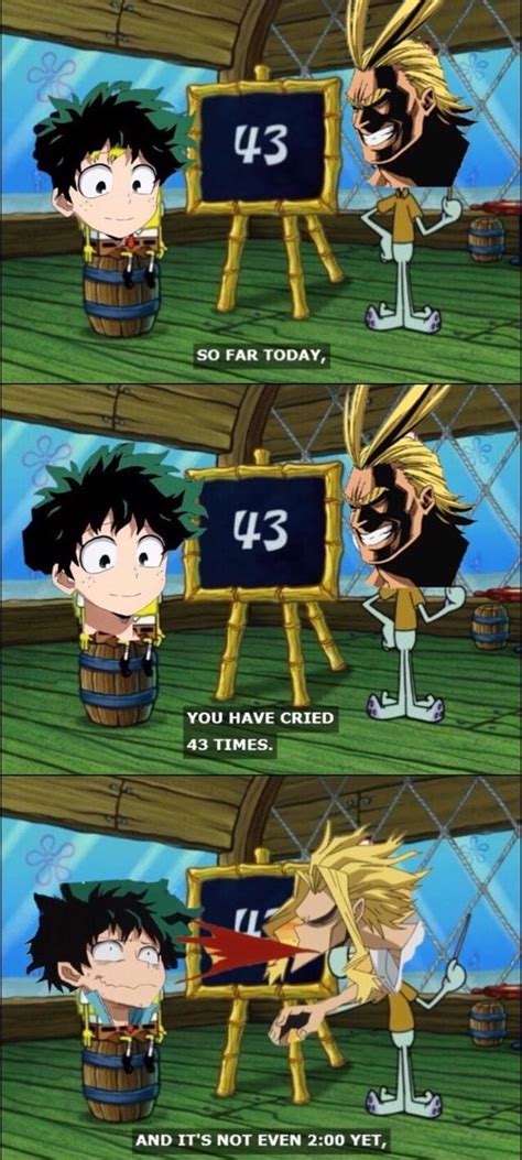 Deku Always Cries I Made A Thing That Is Probably Already Done Lol