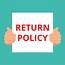 Writing Note Showing Return Policy Stock Illustration  Of