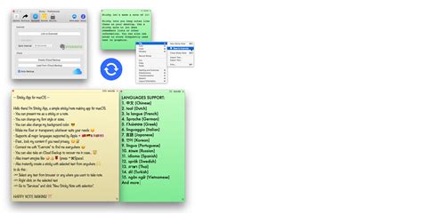 But because of mac's, human interface design guidelines, most applications will use the standard mac text editor. Sticky Notes