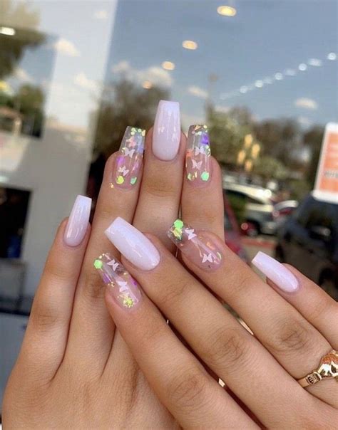 Acrylic Nails Summer 2020 Butterfly Nails Are The Romantic Nail Trend