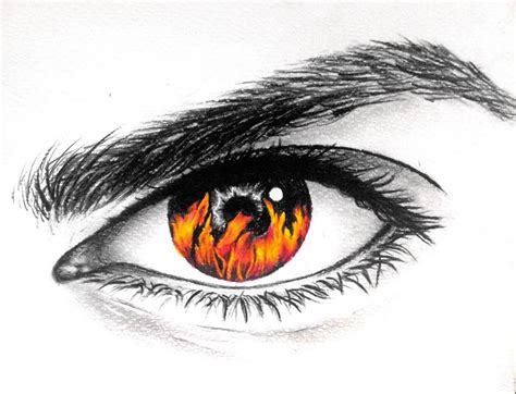 Fire In Your Eye Fire Drawing Cool Eye Drawings Fire Eyes