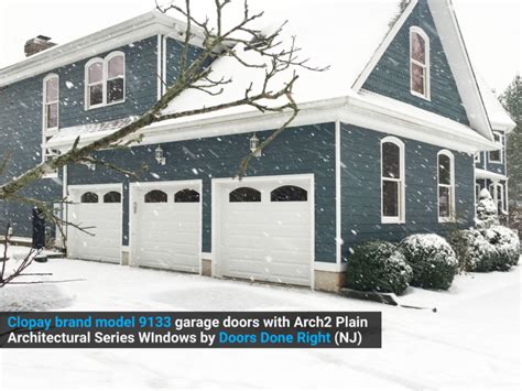 Clopay Model Garage Door With Arch Plain Architectural Series