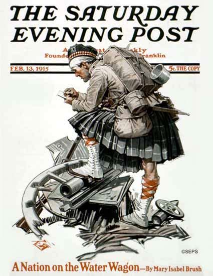 Walter H Everett Saturday Evening Post Cover 19150213 Mad Men Art