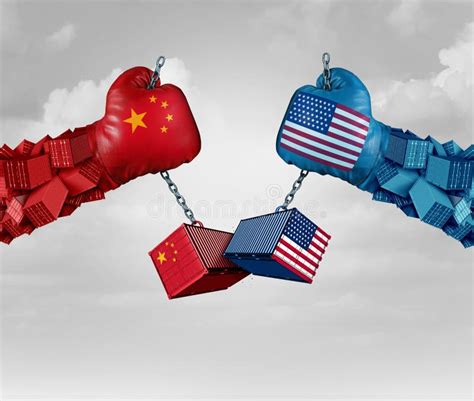 China Us Tariff War Stock Illustration Illustration Of Imported