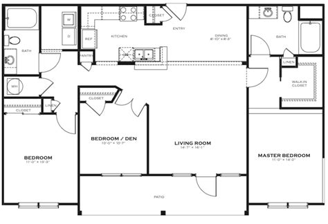 Apartment floor plan, basic interior design layout, partition wall mounting/demounting, ceiling and flooring plans, sanitary equipment, electrics, lamp groups, decoration, wall sweeps. Steinway 3 Bedroom Floor Plan | The District at Saxony ...
