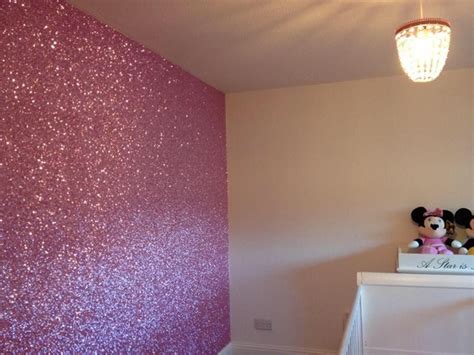 Add instant sparkle to any room with shimmering glitter paint. Pink glitter walls | Glitter wallpaper bedroom, Glitter ...