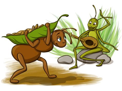 Maycintadamayantixibb The Ant And The Grasshopper Clipart