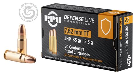Prvi Ppu 762x25 Tokarev 85 Gr Jacketed Hollow Point Jhp Box Of 50