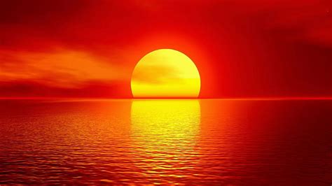 Magnificent Sunrise Stunning Sun Orange Yellow Sunset Clouds