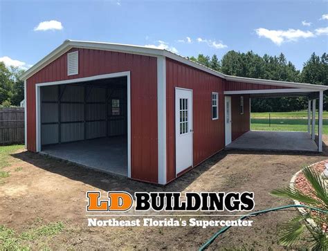 4 in 12 roof pitch. Steel Buildings | Carports | Yulee & Callahan, FL