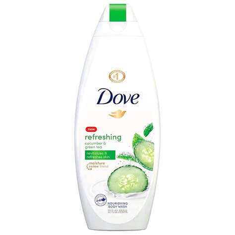 Dove Refreshing Body Wash Revitalizes And Refreshes Skin Cucumber And