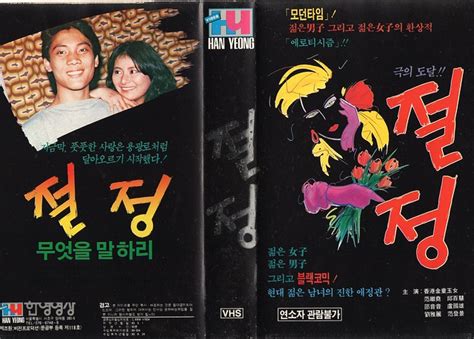 seoul korea vintage korean vhs tape cover circa 1989 for light erotic film chur l jeong