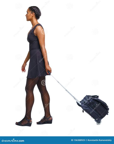 Side View Of A Black African American Walking Stock Image Image Of Person Darkskinned 156388925