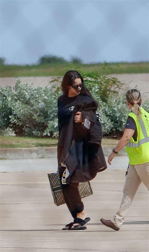 Rihanna Arrives At The Airport In Barbados 07 Gotceleb