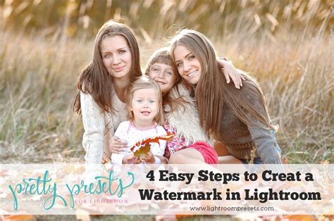 Start by selecting the presets make sure to restart lightroom after adding the presets, as it may need to be reloaded for the presets to show up. 4 Easy Steps to Create & Add a Watermark in Lightroom ...