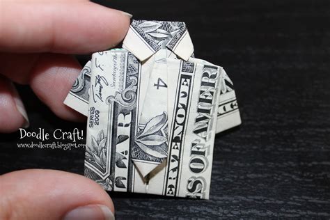 Doodlecraft: Origami Money folding: Shirt and Tie!