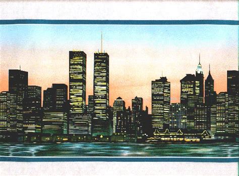 Free Download New York City Night View The Twin Towers