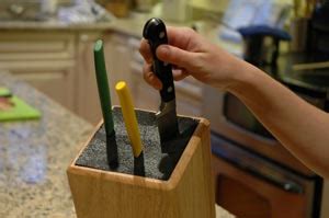 The durable, lightweight universal knife storage block is easy to clean up. Document Moved