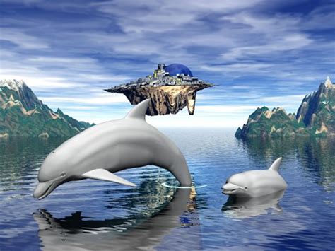 3d Desktop Wallpaper Dolphins Wallpapersafari