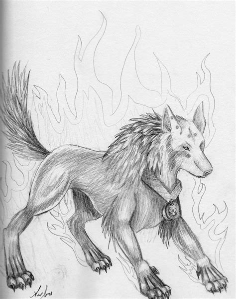 Fire Wolf Spirit By Werewolf Aloveh On Deviantart