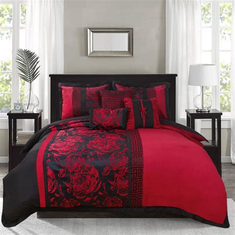 Hig Classic And Original Floral 7 Pieces Bed In A Bag Queen With