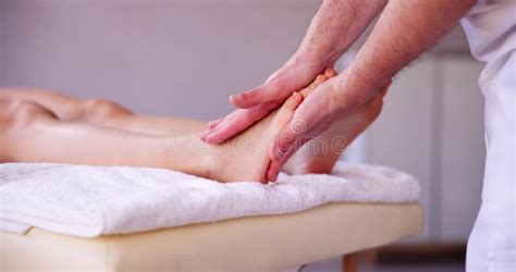 Reflexology Foot Massage Treatment Stock Image Image Of Sole
