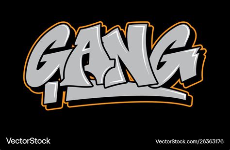 Graffiti Style Lettering Text Design Royalty Free Vector