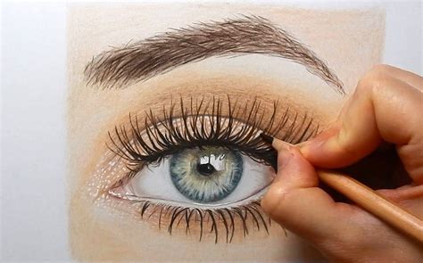 How To Draw A Realistic Eye With Colored Pencils