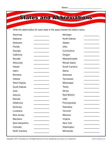 Each state has a permanent population, is controlled by a sense of a central government that reports to the union with this series of 50 states worksheets students learn about the uniqueness of each state and learn the physical appearance of the state itself. Pin on K12