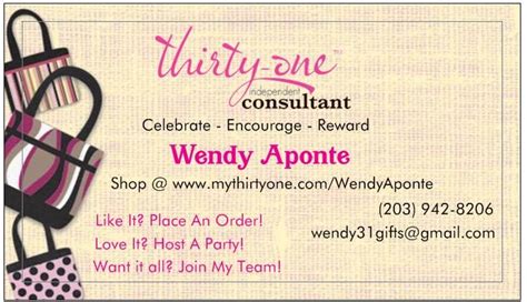 Elegant lashes aftercare black white illustration business card. Thirty-One Gifts by Wendy, Independent Consultant ...