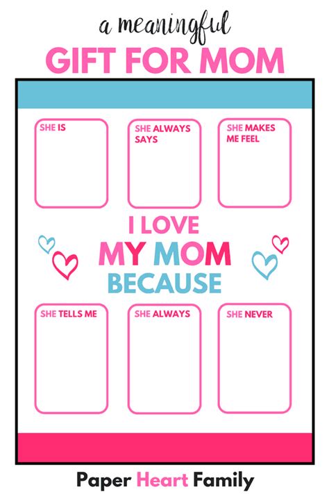 I Love My Mom Because Craft Jengordon288