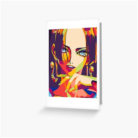 Boa Hancock One Piece On Wpap Art Greeting Card For Sale By Fathuriman14 Redbubble