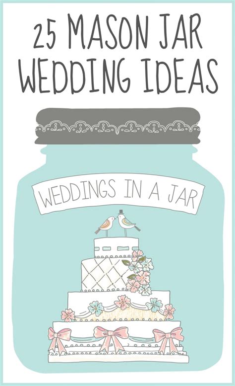 25 Mason Jar Wedding Ideas The Country Chic Cottage