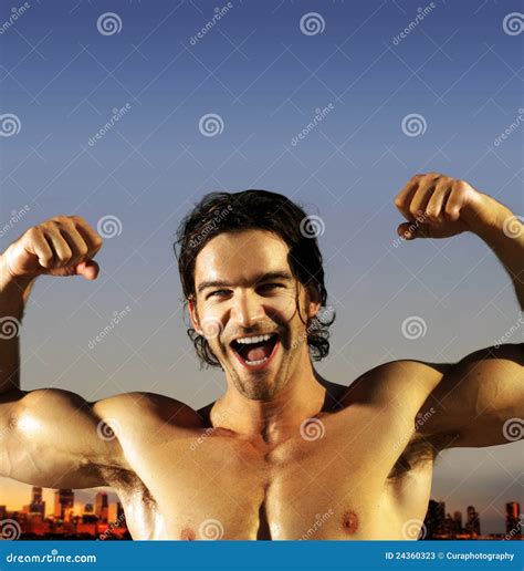 Fun Hunk Stock Image Image Of Summer Muscle Naked 24360323