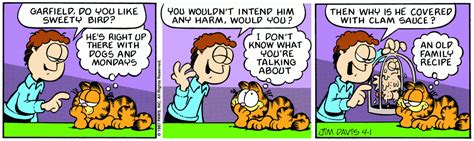 Garfield April 1987 Comic Strips Garfield Wiki Fandom
