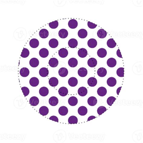 Round Icon With Purple Dots Pattern 27149660 Png