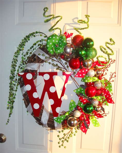 Whimsical Christmas Ornament Wreath From Listing