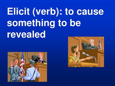 Ppt Elicit Verb To Cause Something To Be Revealed Powerpoint