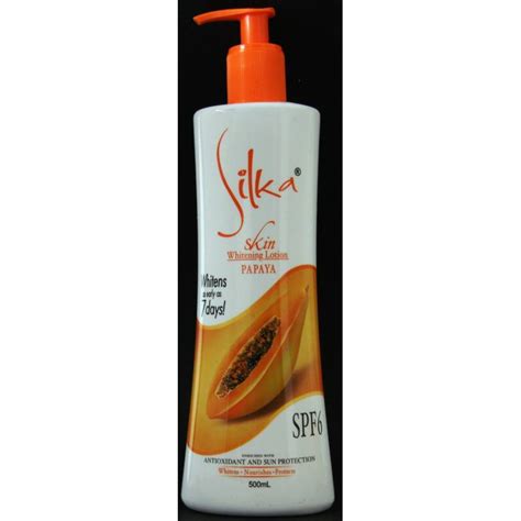 Silka Skin Whitening Lotion Papaya Orange Lady Edna