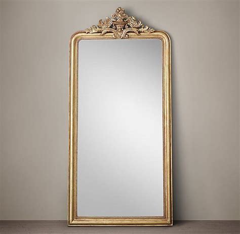 Louis Philippe Gilt Leaner Mirror In 2020 Leaner Mirror Restoration Hardware Mirror Gold