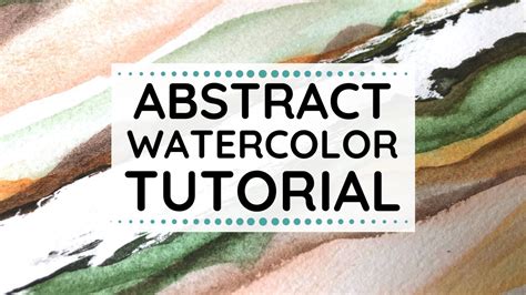 Abstract Watercolor Tutorial Easy Step By Step How To Paint Abstract