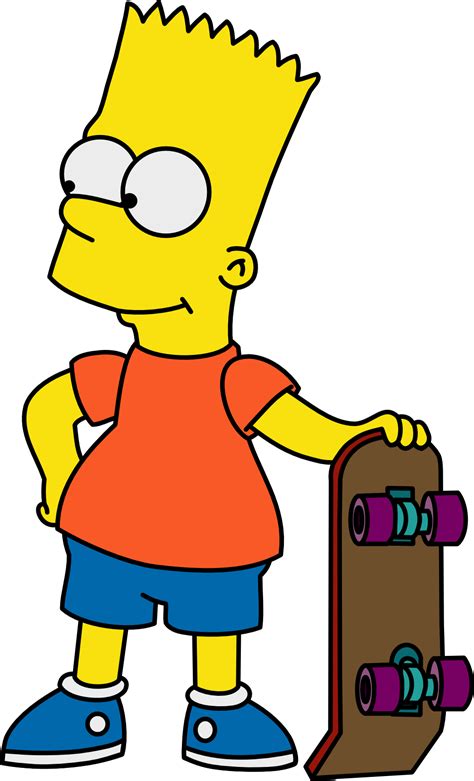 Bart Simpson Avec Skateboard Png Transparents Stickpng