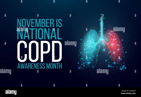 Chronic Obstructive Pulmonary Disease COPD Awareness Month Concept